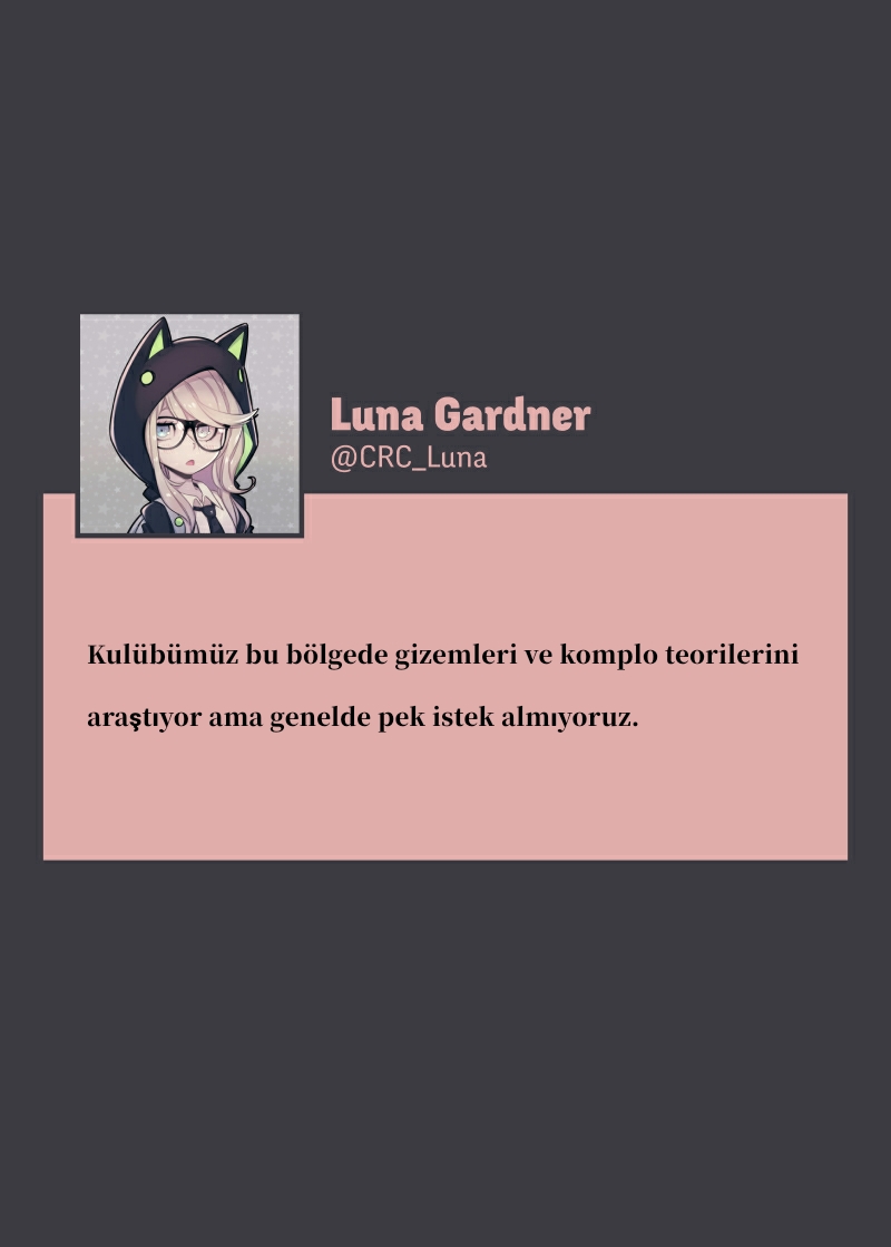 '@CRC_Luna's Conspiracy Research Club - Bölüm 1