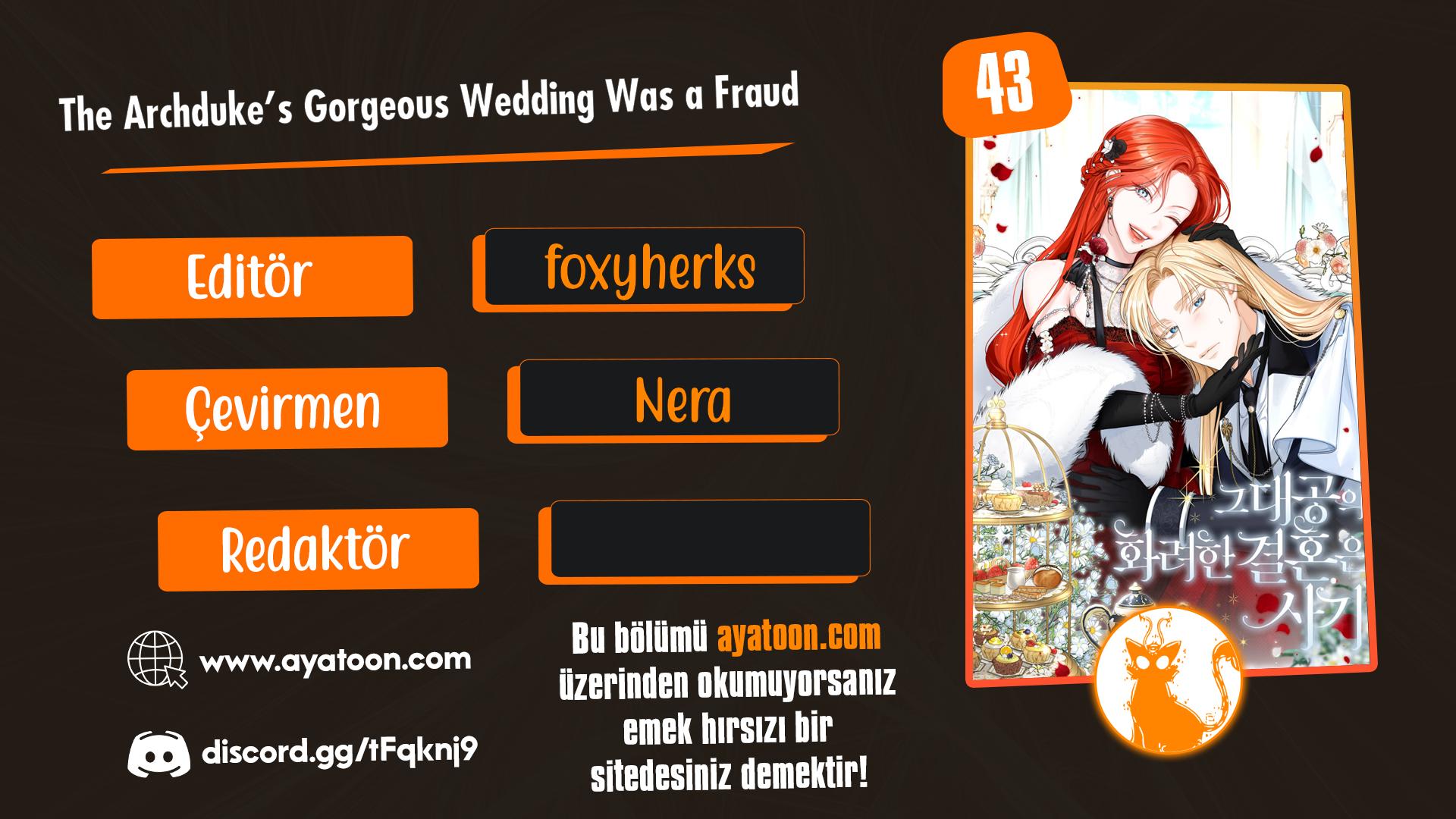 The Archduke's Gorgeous Wedding Was a Fraud Bölüm 43