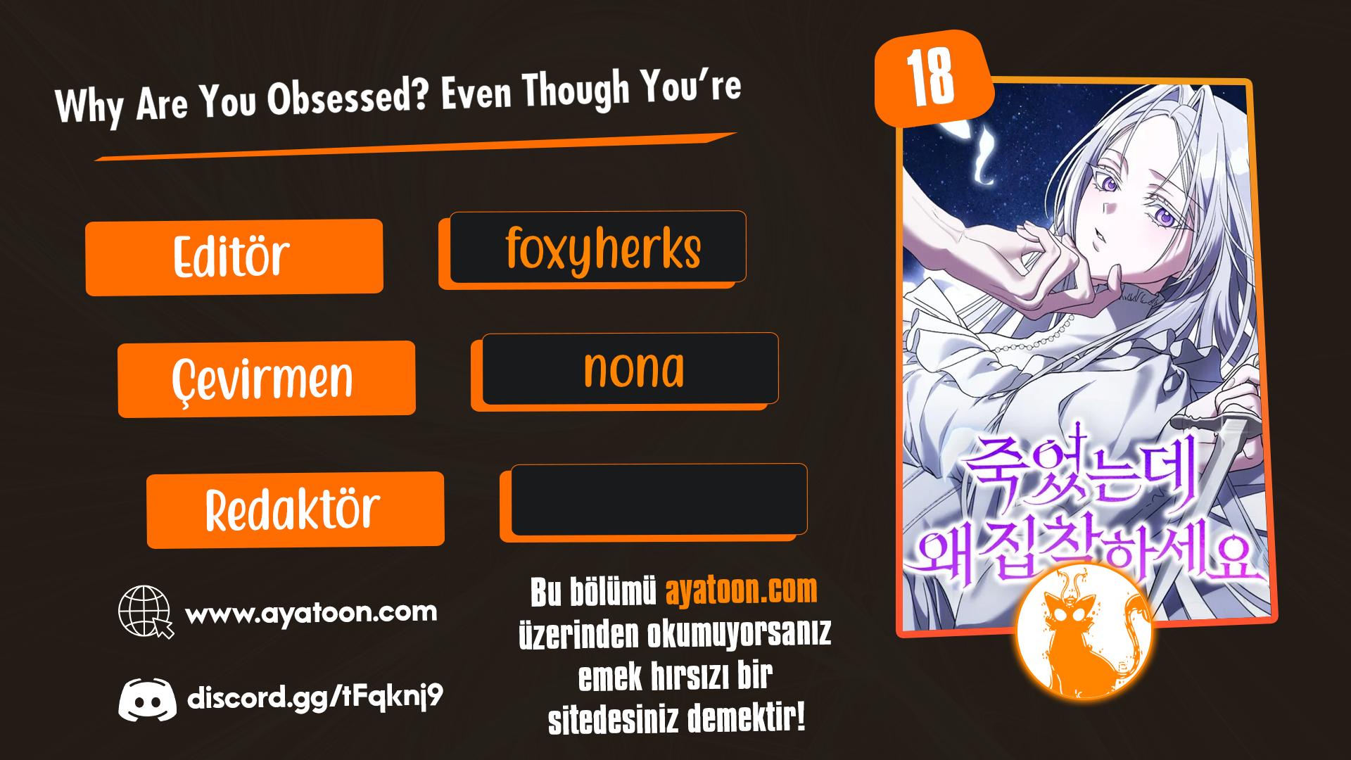 Why Are You Obsessed? Even Though You're Dead Bölüm 18