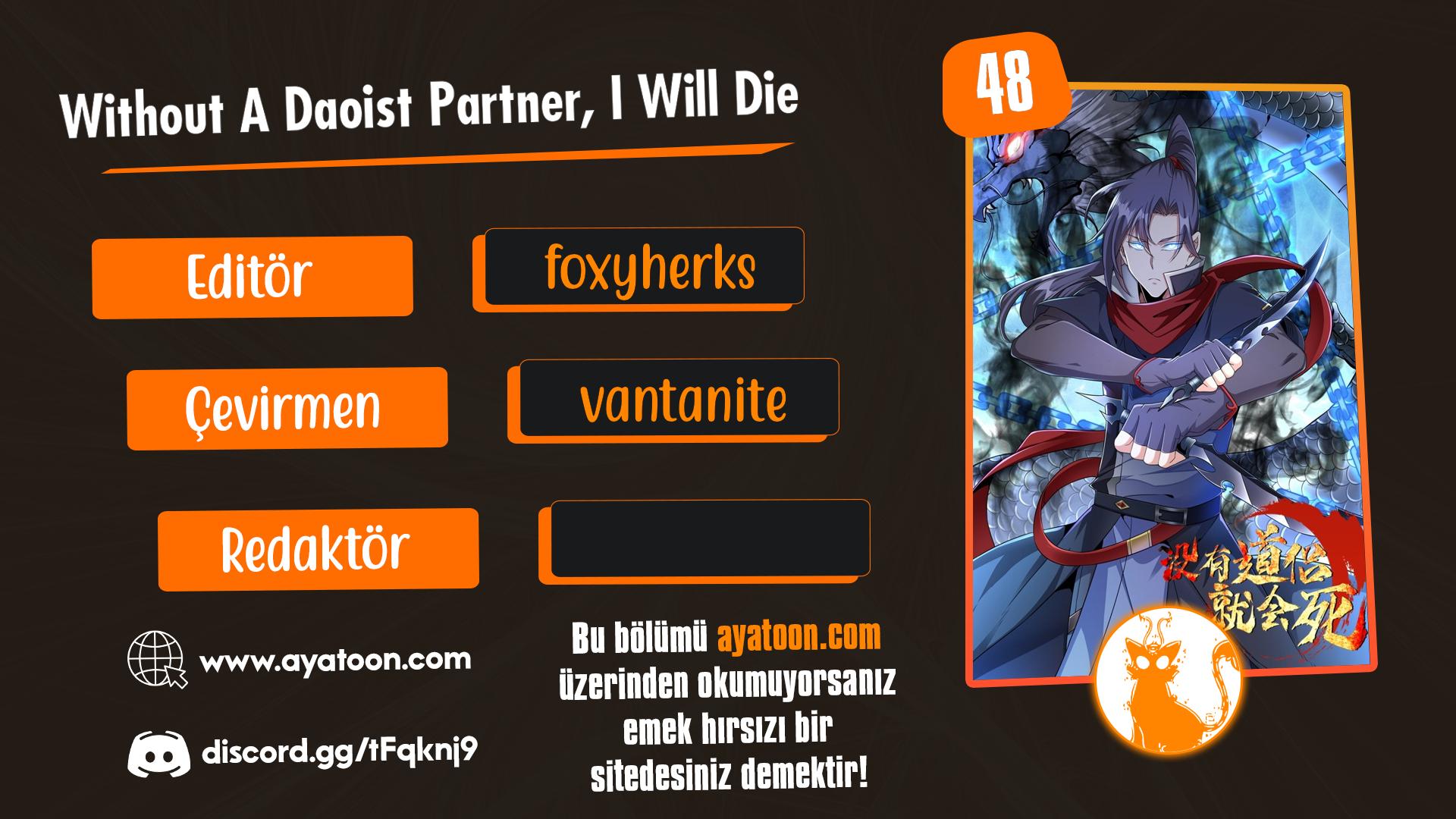 Without A Daoist Partner, I Will Die Bölüm 48