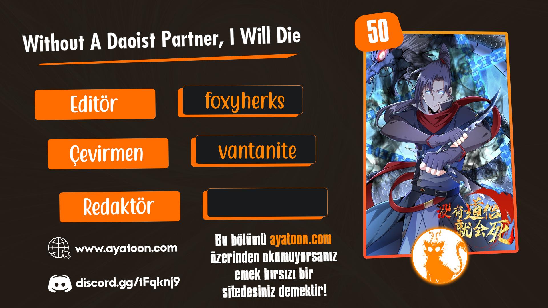 Without A Daoist Partner, I Will Die Bölüm 50