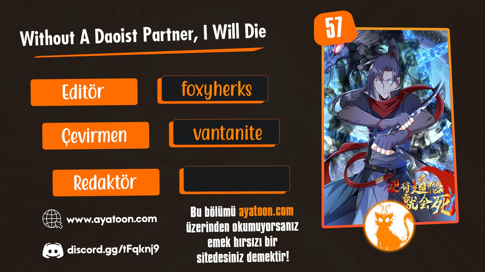 Without A Daoist Partner, I Will Die Bölüm 57